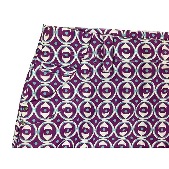 N'VO By Lanctot Athletic Golf Skort  Women's Size 2  Purple Geometric Print - Picture 3 of 10